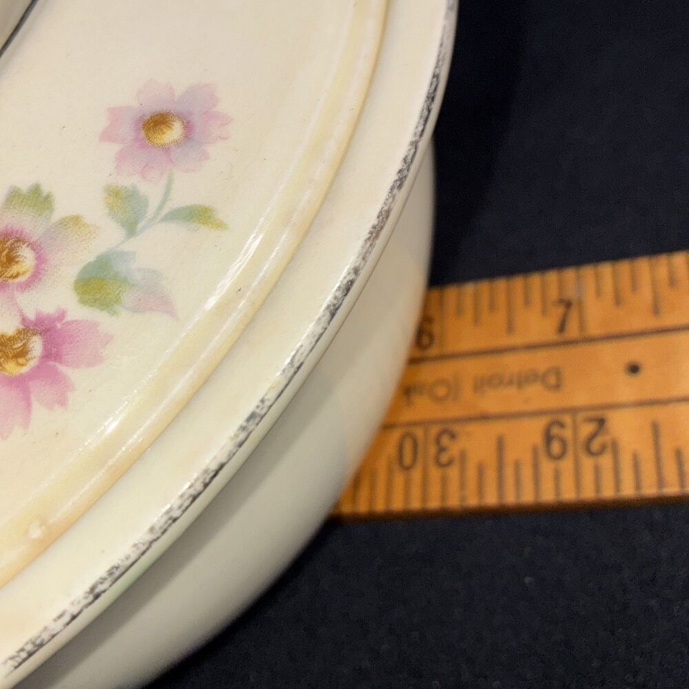 Homer Laughlin Oven Serve Virginia Rose Covered Dish Pie Plate Set Kitchen Kraft - Picture 8 of 16